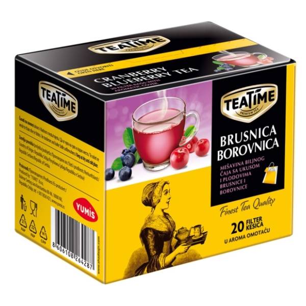 TEA TIME  brusnica borovnica 40g