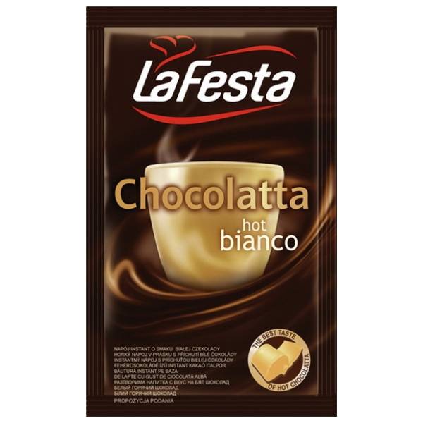 Topla čokolada LA FESTA bela 25g