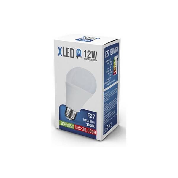 XLED LED sijalica E27 12W 3000K
