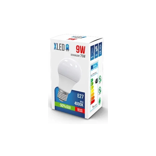 XLED LED sijalica E27 9W 3000K