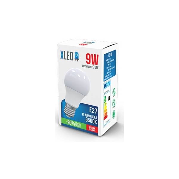 XLED LED sijalica E27 9W 6500K