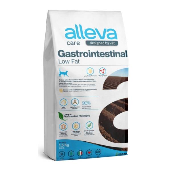 ALLEVA hrana za mačke gastrointestinal low fat 1,5kg