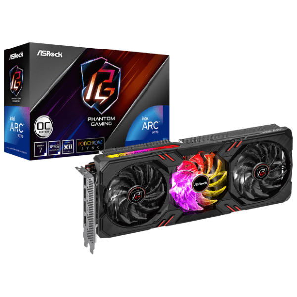 ASRock Intel Arc A770 Phantom Gaming D OC 8GB GDDR6 256-bit grafička kartica