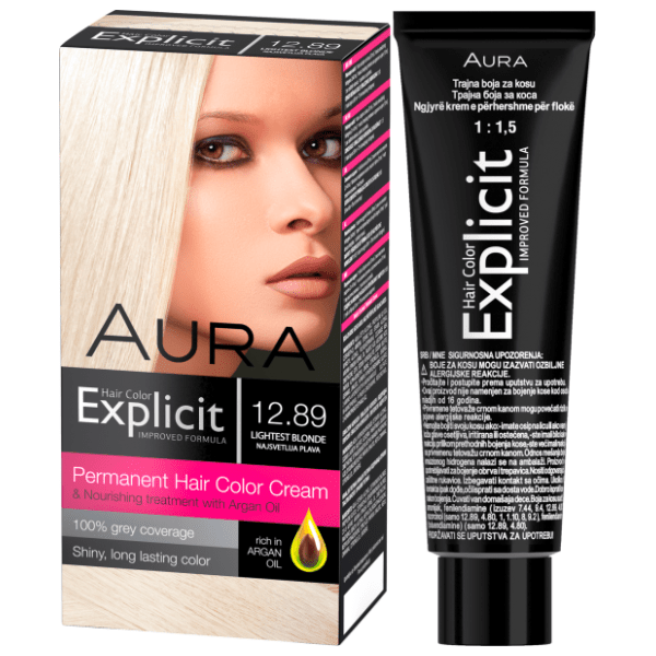 AURA Explicit farba za kosu 12.89 najsvetlija plava