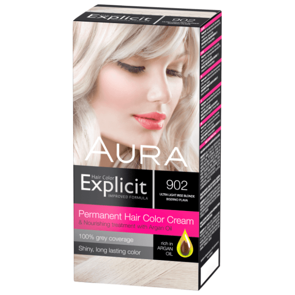 AURA Explicit farba za kosu 902 biserno plava