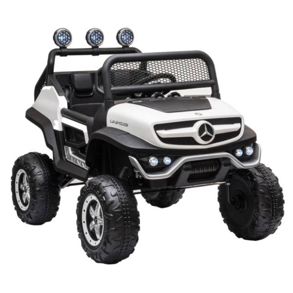 Automobil na akumulator Mercedes Benz Unimog (12V) BBO beli