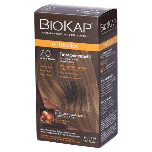 BIOKAP Nutricolor farba za kosu 7.0 medium blond