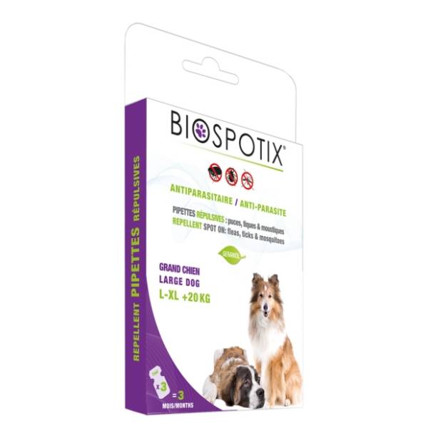 BIOSPOTIX Spot on antiparazitske ampule za pse L/XL 3x3ml