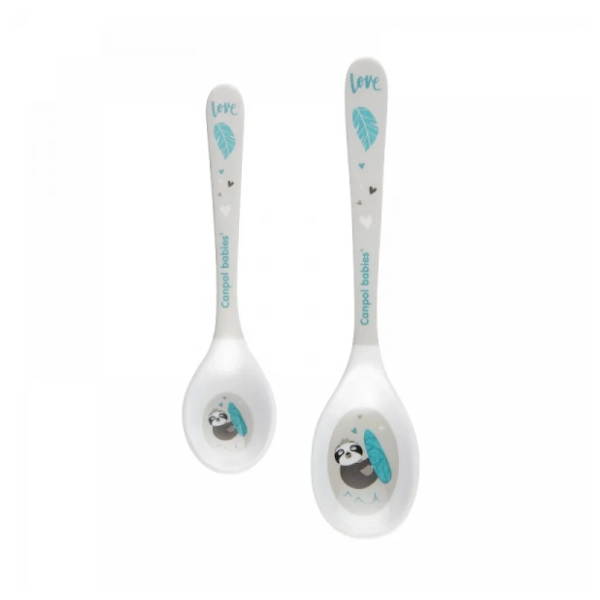 CANPOL BABIES Set kašičica Melamine exotic animals sivi 2kom 