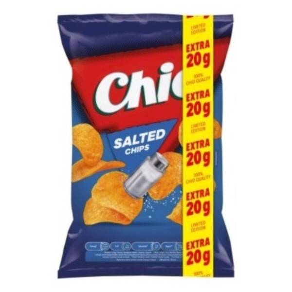 Čips CHIO salted 130g+20g gratis