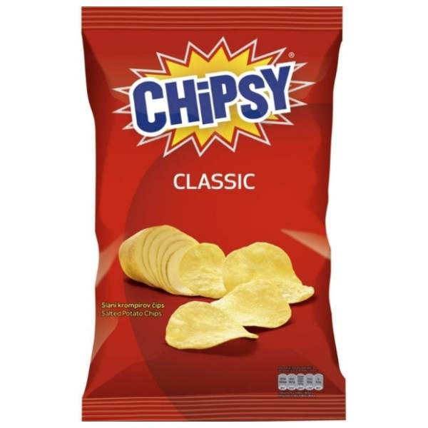 Čips CHIPSY classic slani 210g