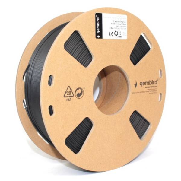 GEMBIRD 1,75mm kotur 1kg crni filament za 3D štampač
