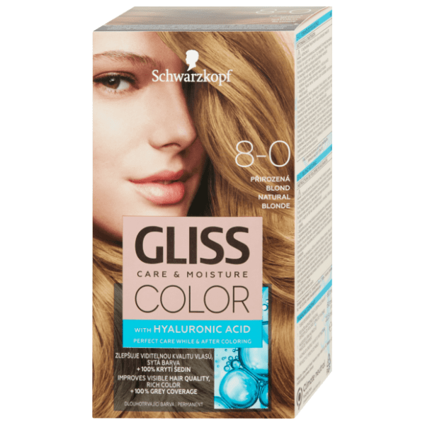 GLISS Care & Moisture farba za kosu 8.0 prirodno plava
