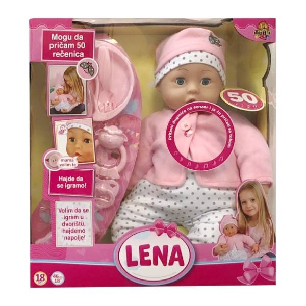 Interaktivna lutka Lena sa 50 rečenica MILLA TOYS