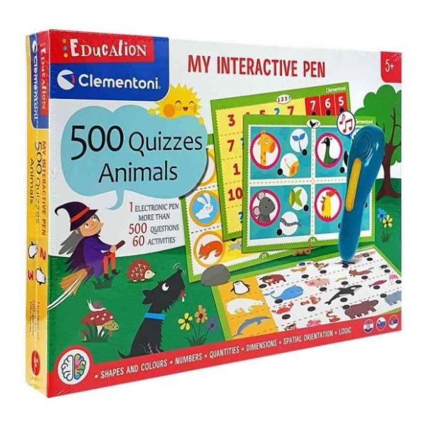Interaktivni kviz set 500 pitanja životinje CLEMENTONI