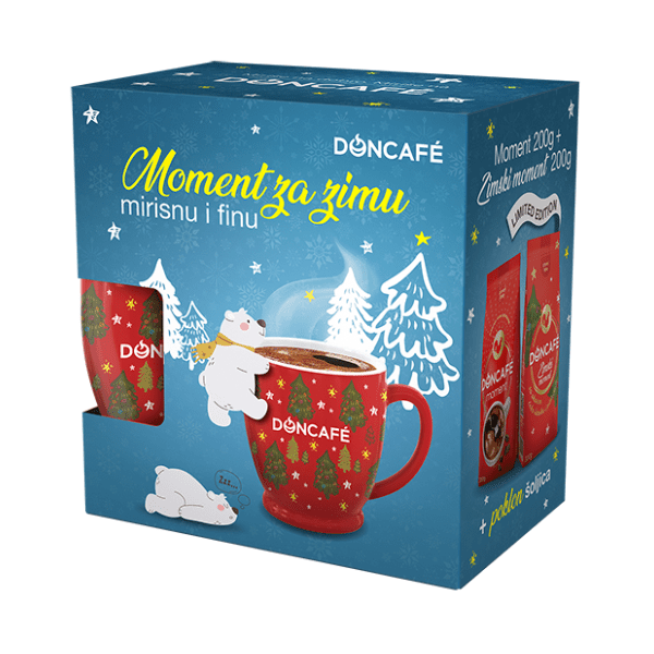 Kafa DONCAFE Moment 200g i zimski moment 200g + šolja