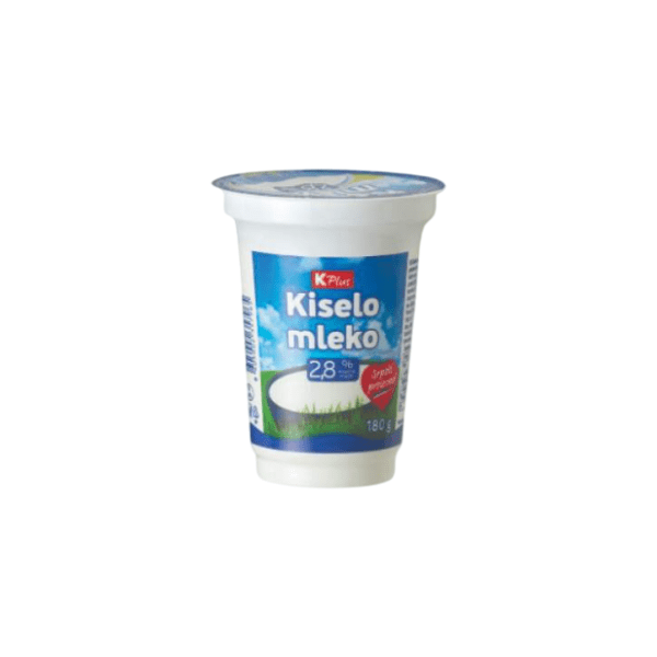 Kiselo mleko K PLUS 2,8%mm 180g