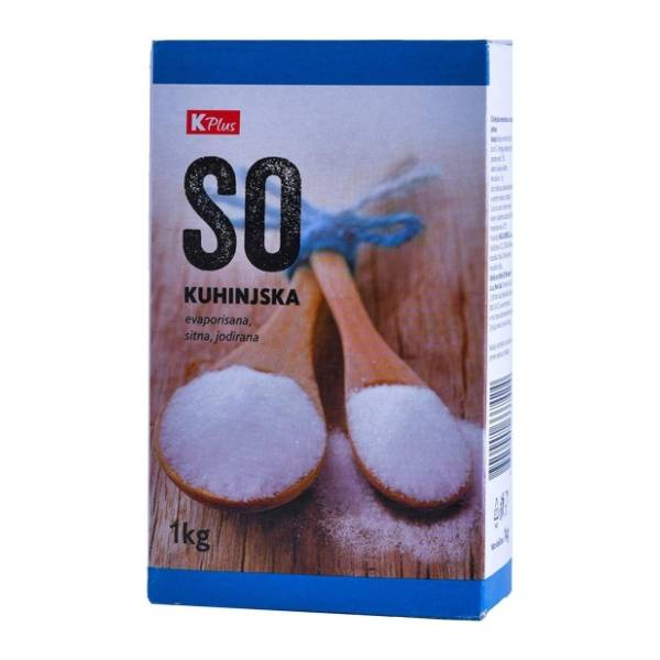 Kuhinjska so K PLUS evaporisana 1kg