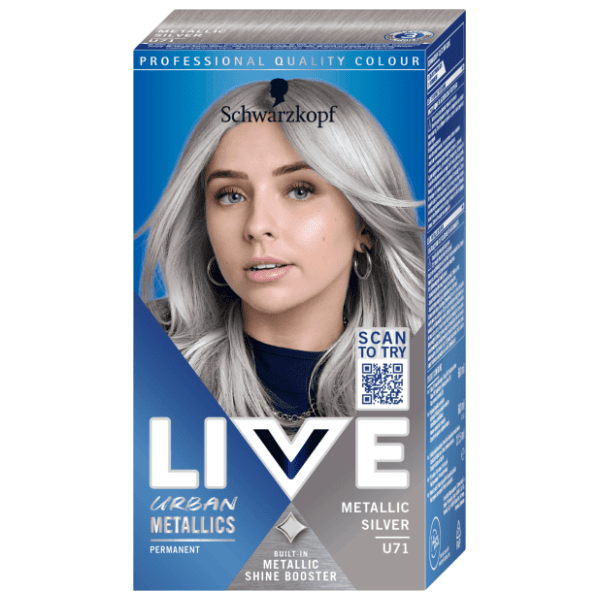 LIVE Urban Metallics farba za kosu U71 srebrna