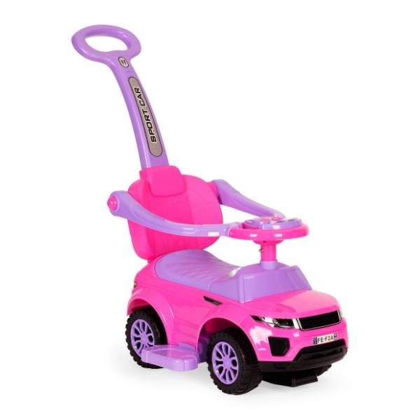 LORELLI BERTONI guralica auto Off road ride on + handle pink