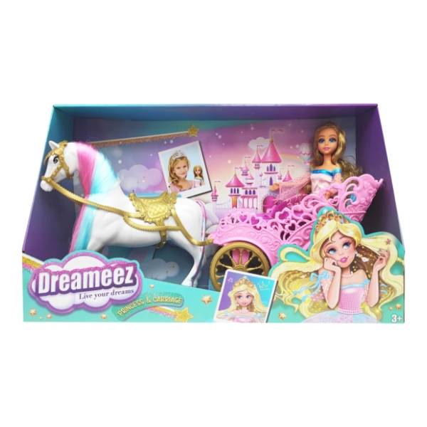 Lutka sa kočijom i konjem Princess DREAMEEZ