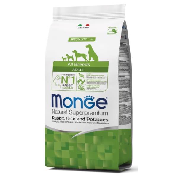 MONGE All breeds adult hrana za pse zečetina 2,5kg