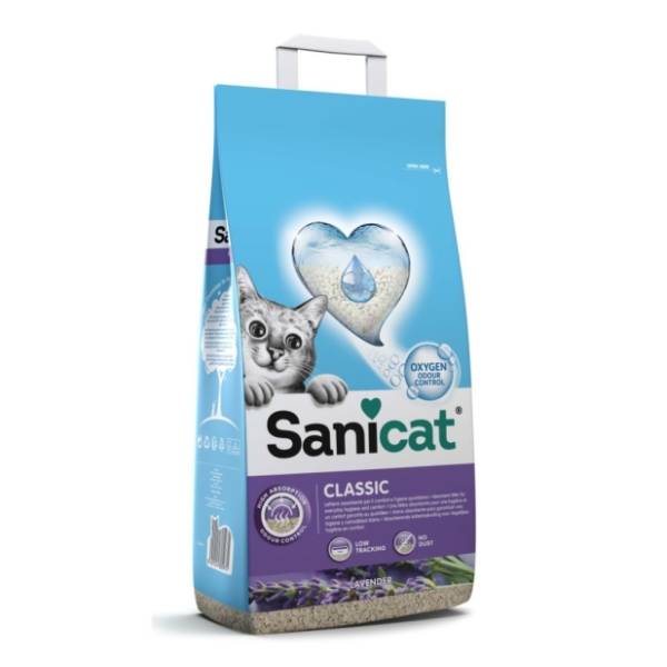 SANICAT Classic lavanda sanilove posip za mačke 8l