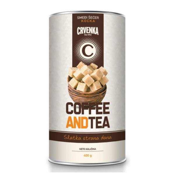 Smeđi šećer CRVENKA kubo kocka kristal 400g