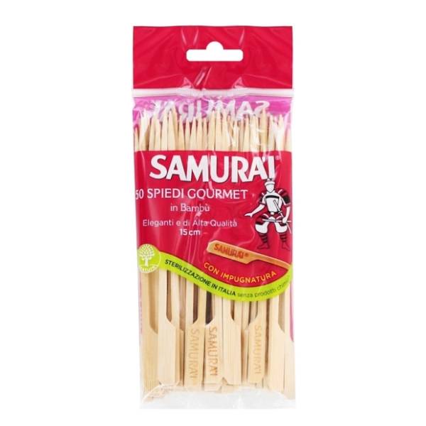 Štapići za ražnjiće od bambusa SAMURAI 15cm 50kom