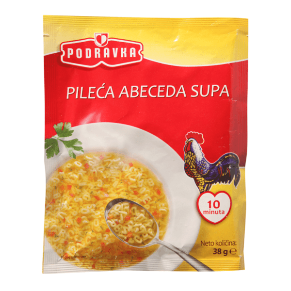 Supa PODRAVKA Abeceda pileća 38g