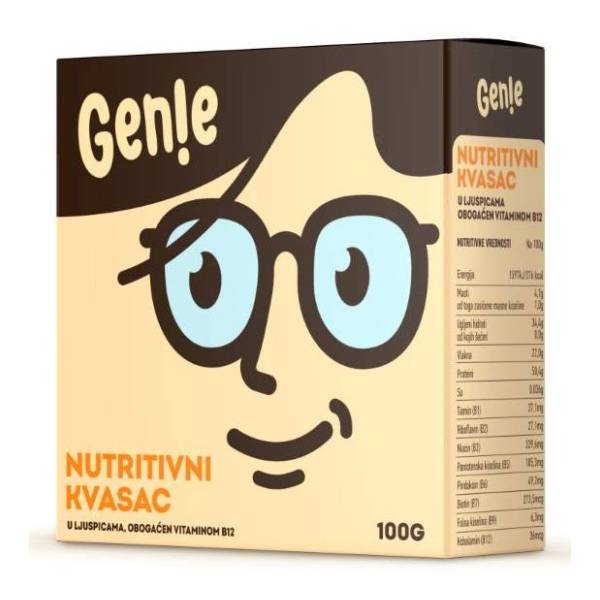 Sveži nutritivni kvasac GENIE 100g