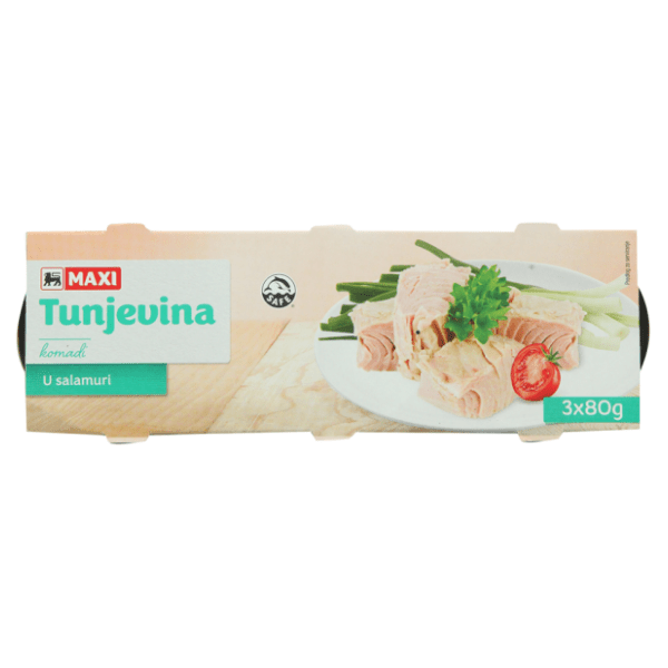 Tunjevina PREMIA komadi u salamuri 3x80g
