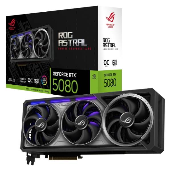 ASUS nVidia GeForce RTX 5080 ROG Astral OC Edition 16GB GDDR7 256-bit grafička kartica