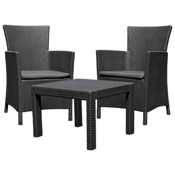 Balkonski set KETER Rosario CU 216777 grafit
