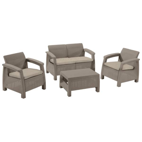 Baštenski set KETER Corfu II CU 227640 kapućino