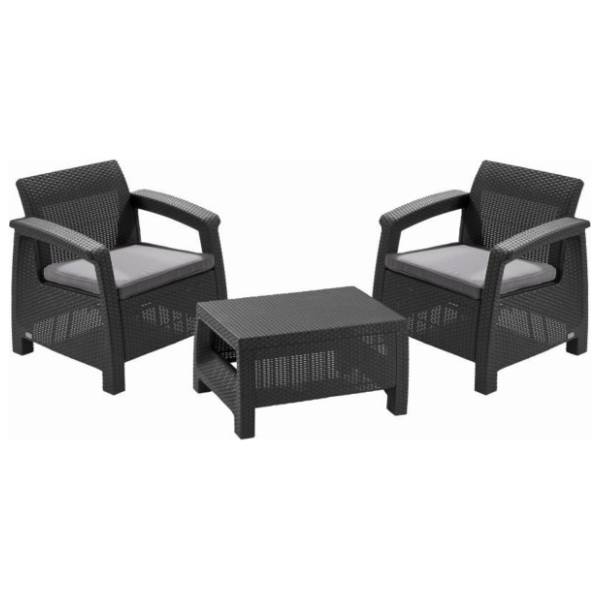 Baštenski set KETER Corfu weekend CU 223250 grafit