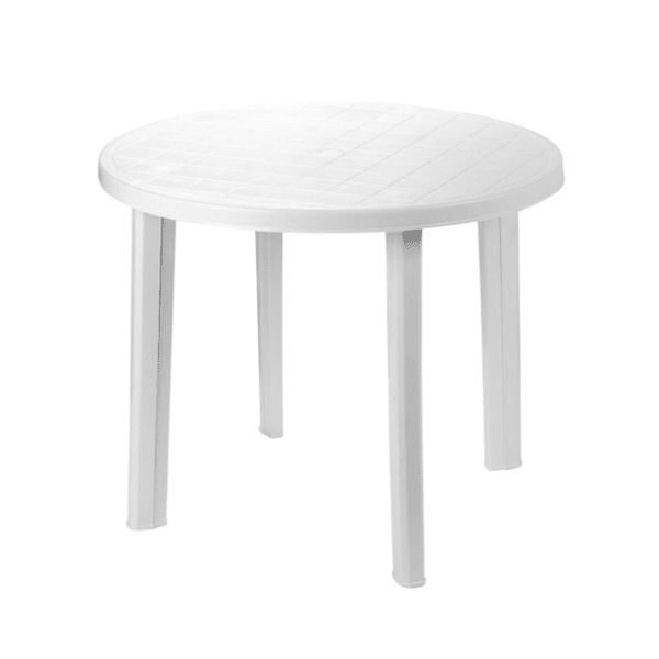 Baštenski sto GREEN BAY Tondo beli 90 x 90 x 72 cm