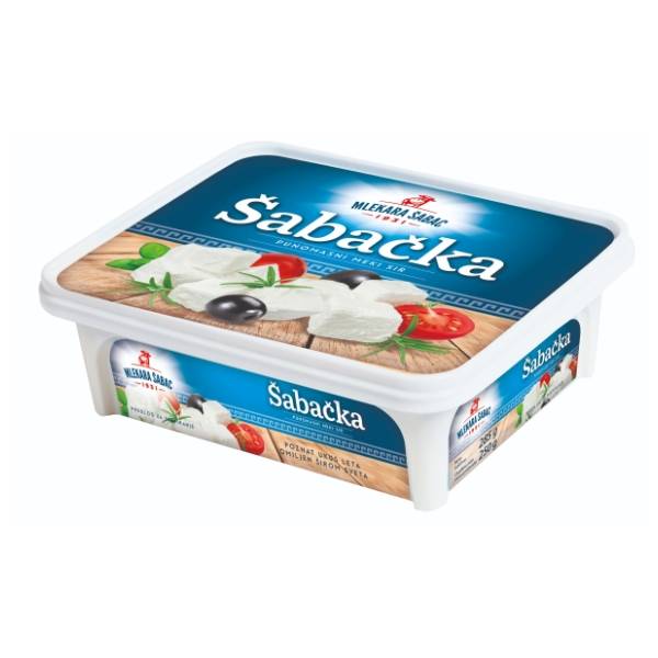 Beli sir MLEKARA ŠABAC Šabačka 45%mm 250g