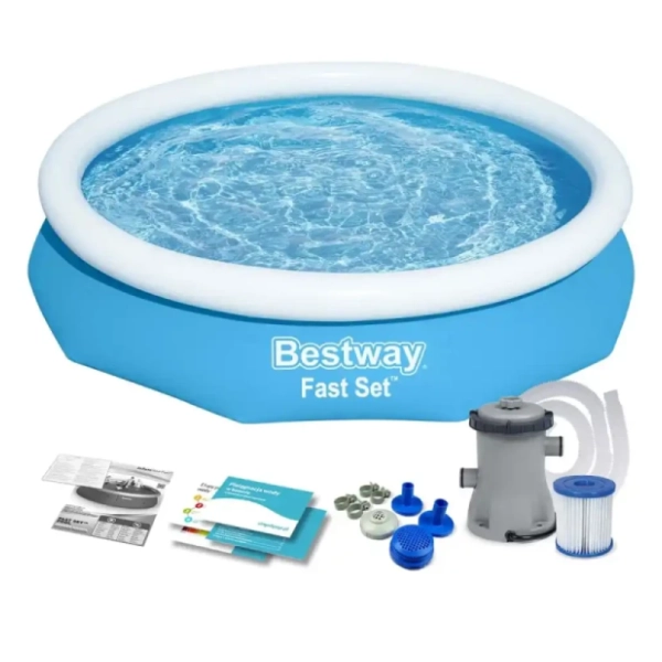 BESTWAY bazen za dvorište sa filter pumpom 305x66cm Fast Set