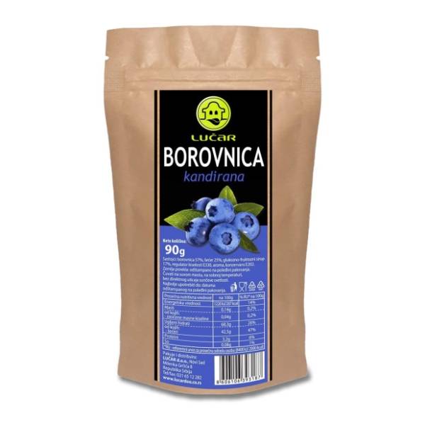 Borovnica LUČAR kandirana 90g