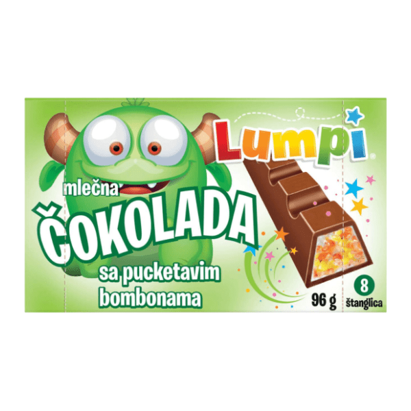 Čokolada LUMPI pucket bom 96g