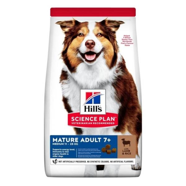 HILL'S Science Plan mature adult medium jagnjetina i pirinač 2,5kg