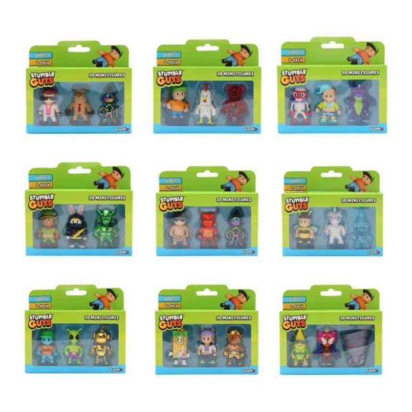 Igračka mini akciona figura Stumble guys 3kom
