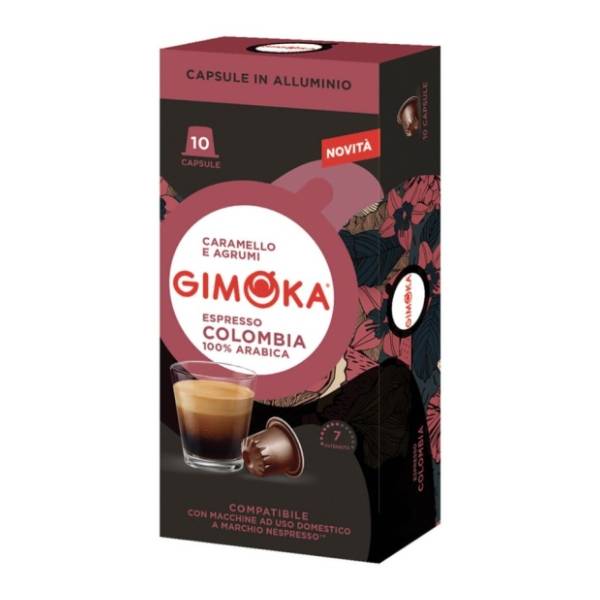 Kapsule GIMOKA Columbia in alluminio 10kom
