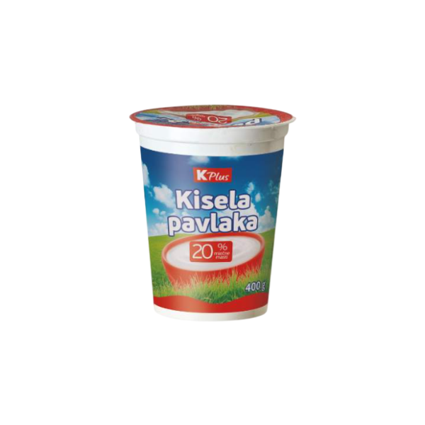 Kisela pavlaka K PLUS 20%mm 400g