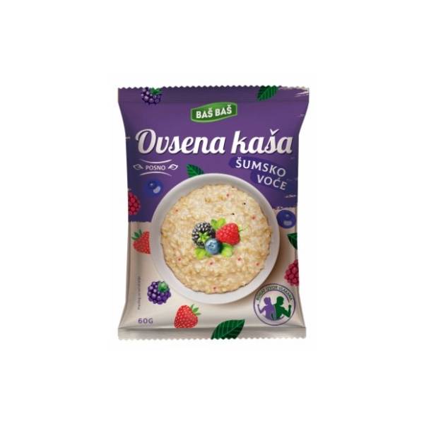 BAŠ BAŠ ovsena kaša šumsko voće 60g