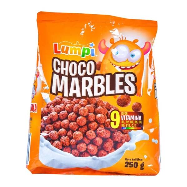 Pahuljice LUMPI choco marbles 250g