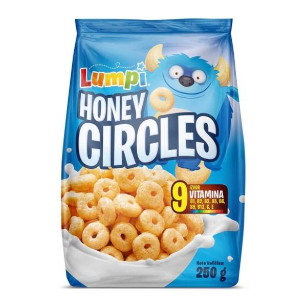 Pahuljice LUMPI honey circles 250g