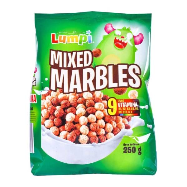 Pahuljice LUMPI mix marbles 250g