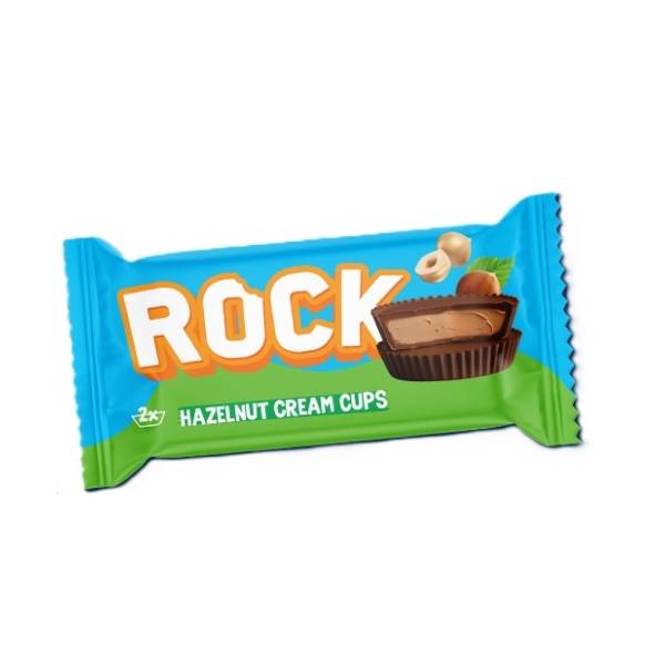 Čokoladica ROCK Hazelnut cream cups 36g